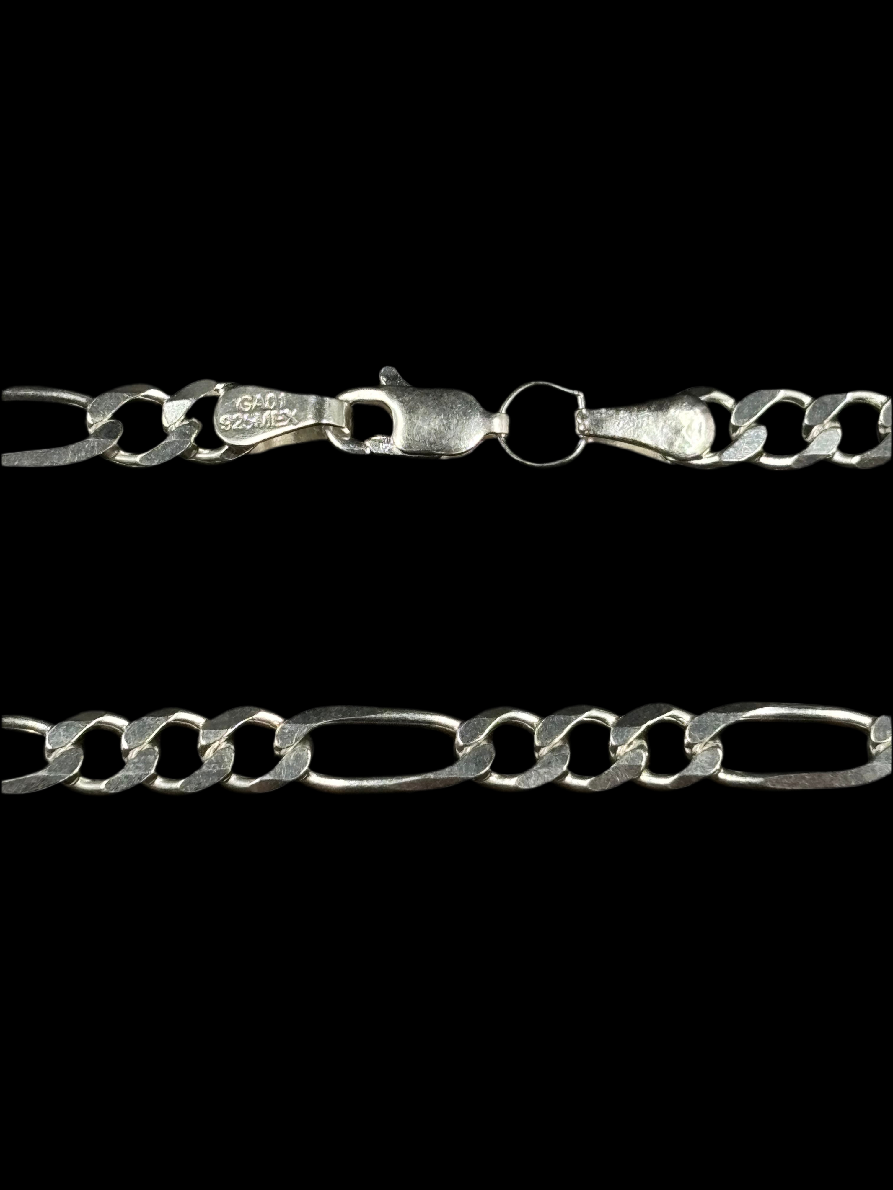 Cadena Fígaro 3x1 5 mm ( Plata .925)