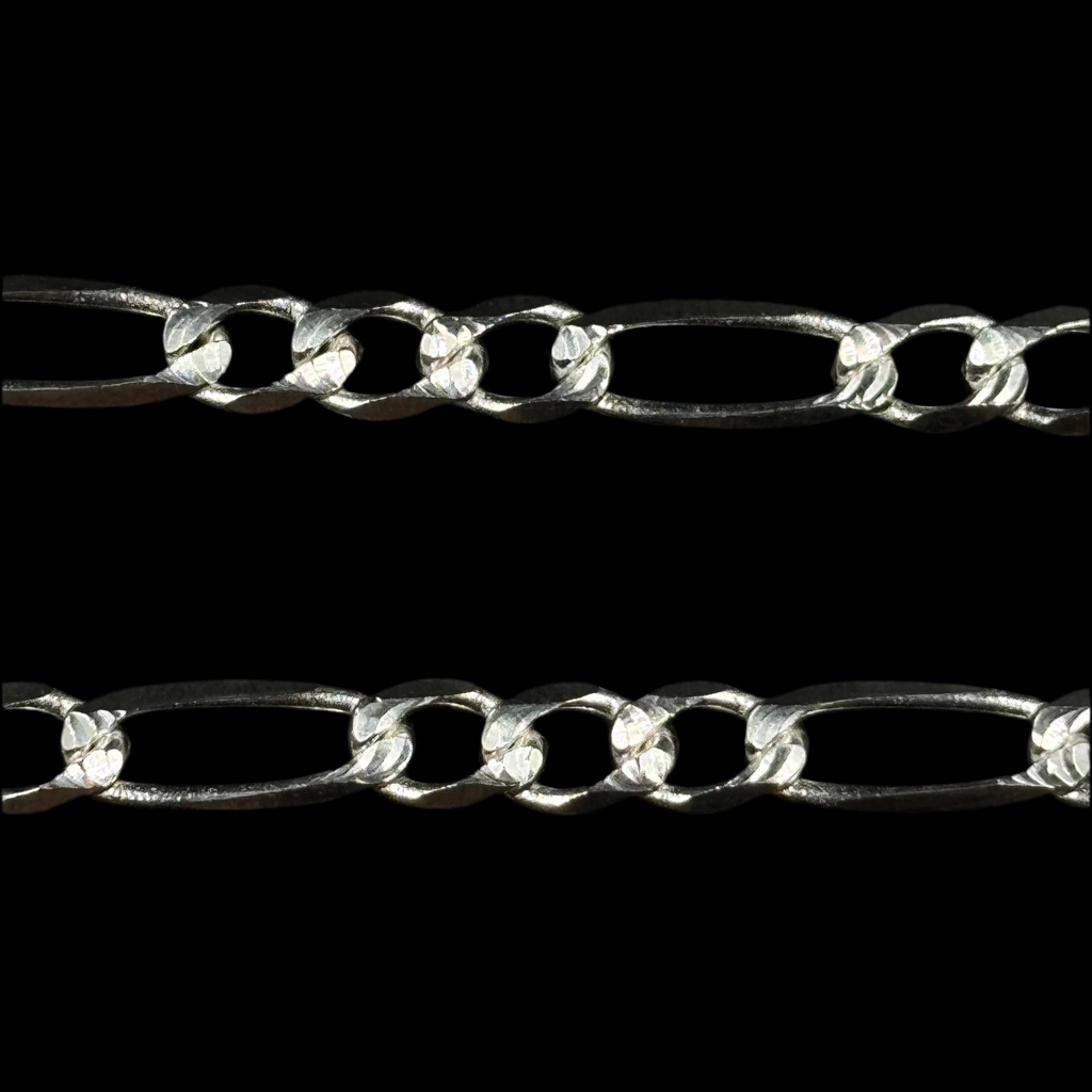 Pulso Fígaro 3x1 Adiamantado 5 mm (Plata .925)