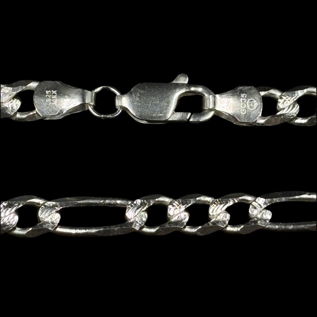 Pulso Fígaro 3x1 Adiamantado  6 mm (Plata .925)
