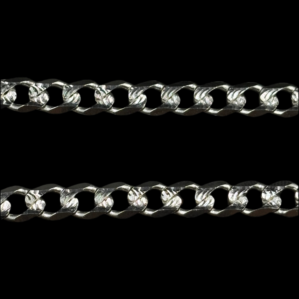 Pulso Barbado Adiamantado 6 mm (Plata .925)
