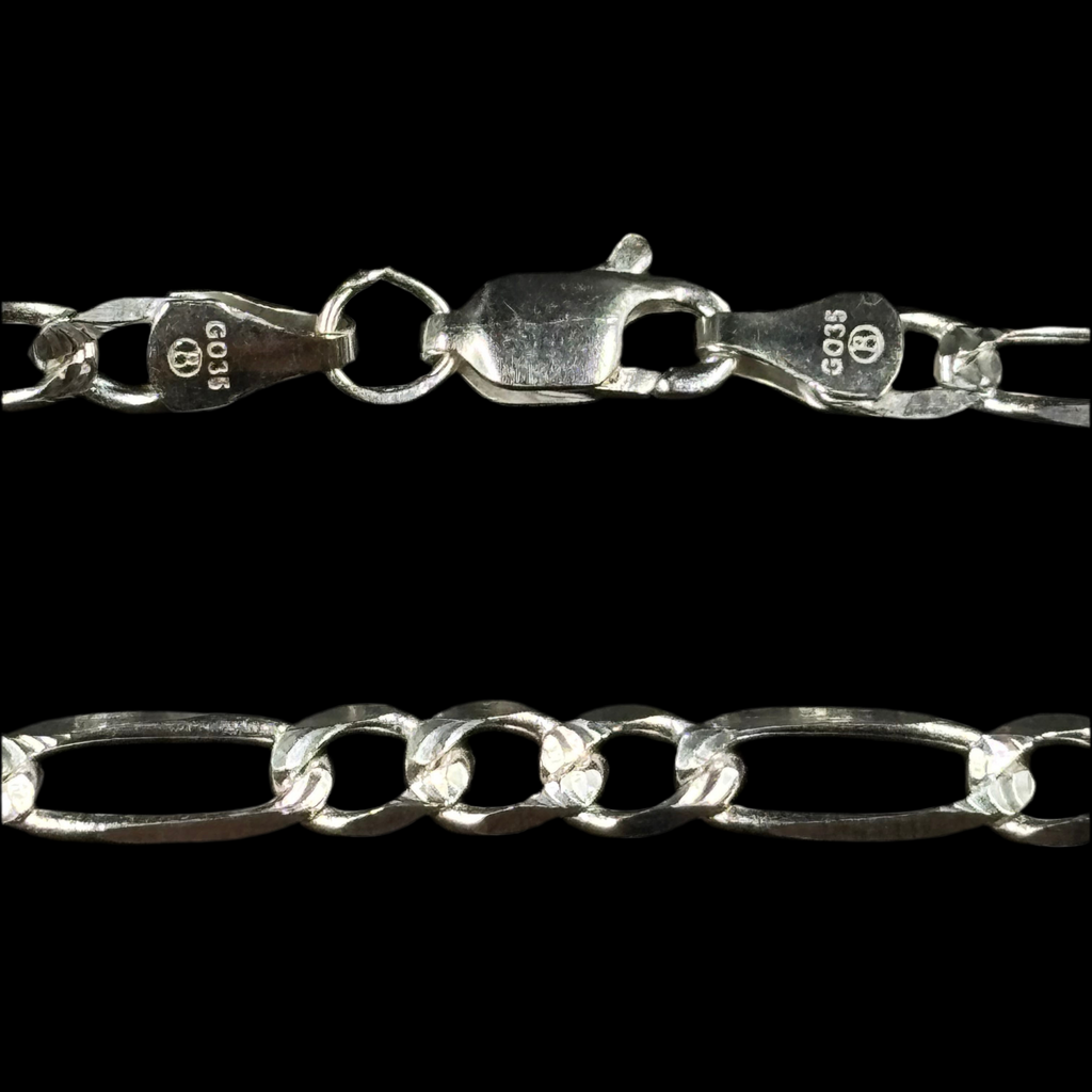 Pulso Fígaro 3x1 Adiamantado 5 mm (Plata .925)