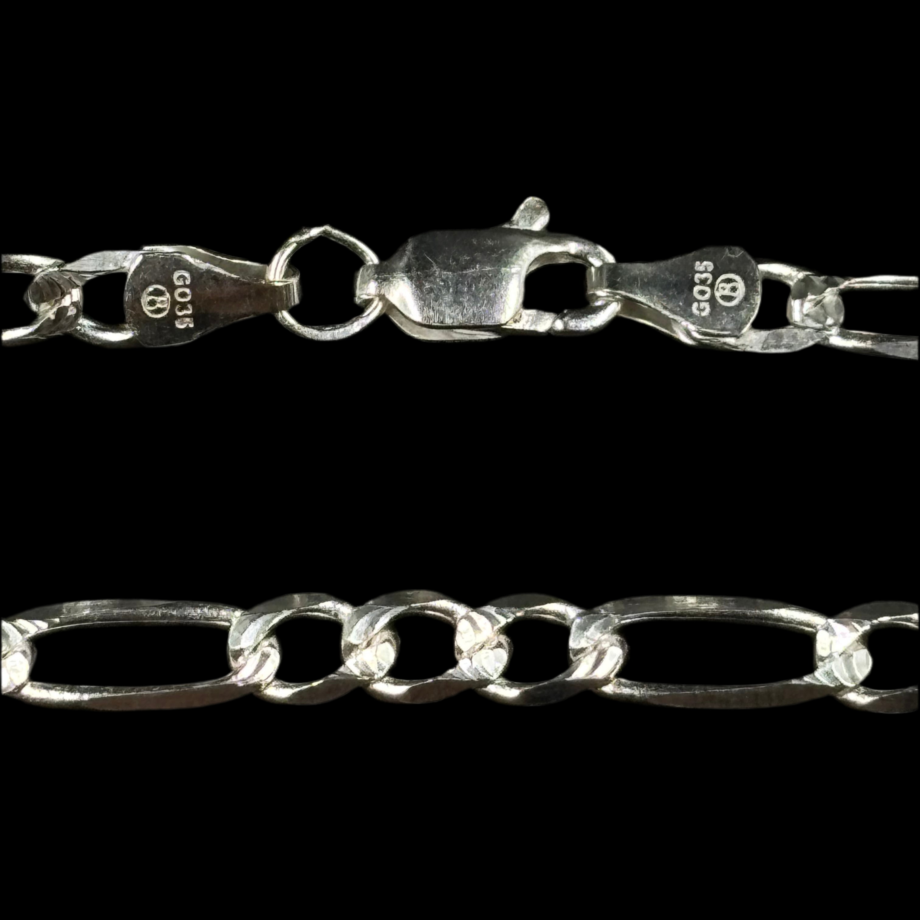 Pulso Fígaro 3x1 Adiamantado 5 mm (Plata .925)