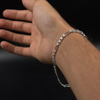 Pulso Fígaro 3x1 Adiamantado 5 mm (Plata .925)