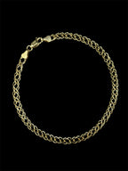 Pulso Doble Rombo (Oro Italiano)
