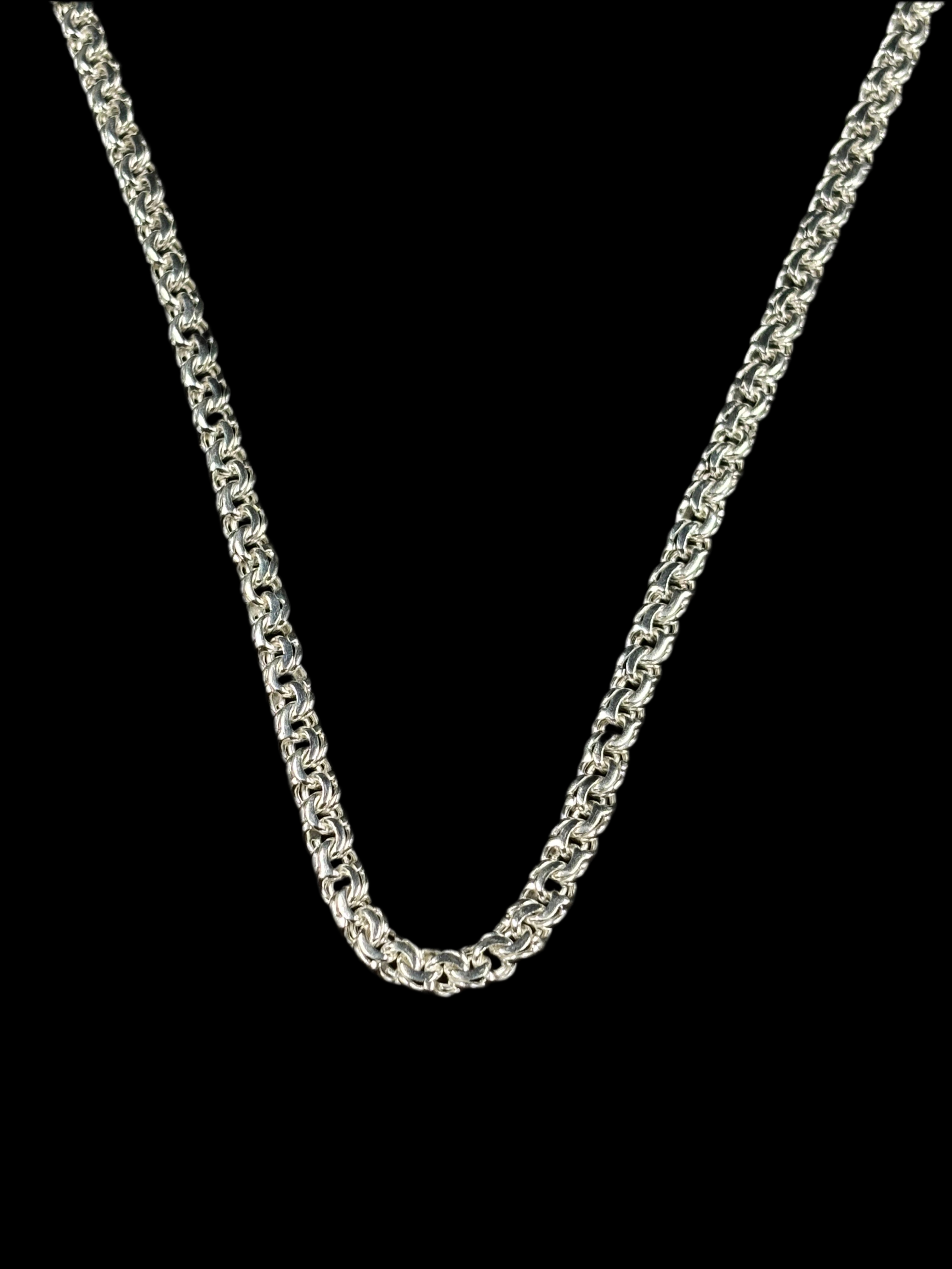 Cadena Tejido Chino 5 mm (Plata .925)
