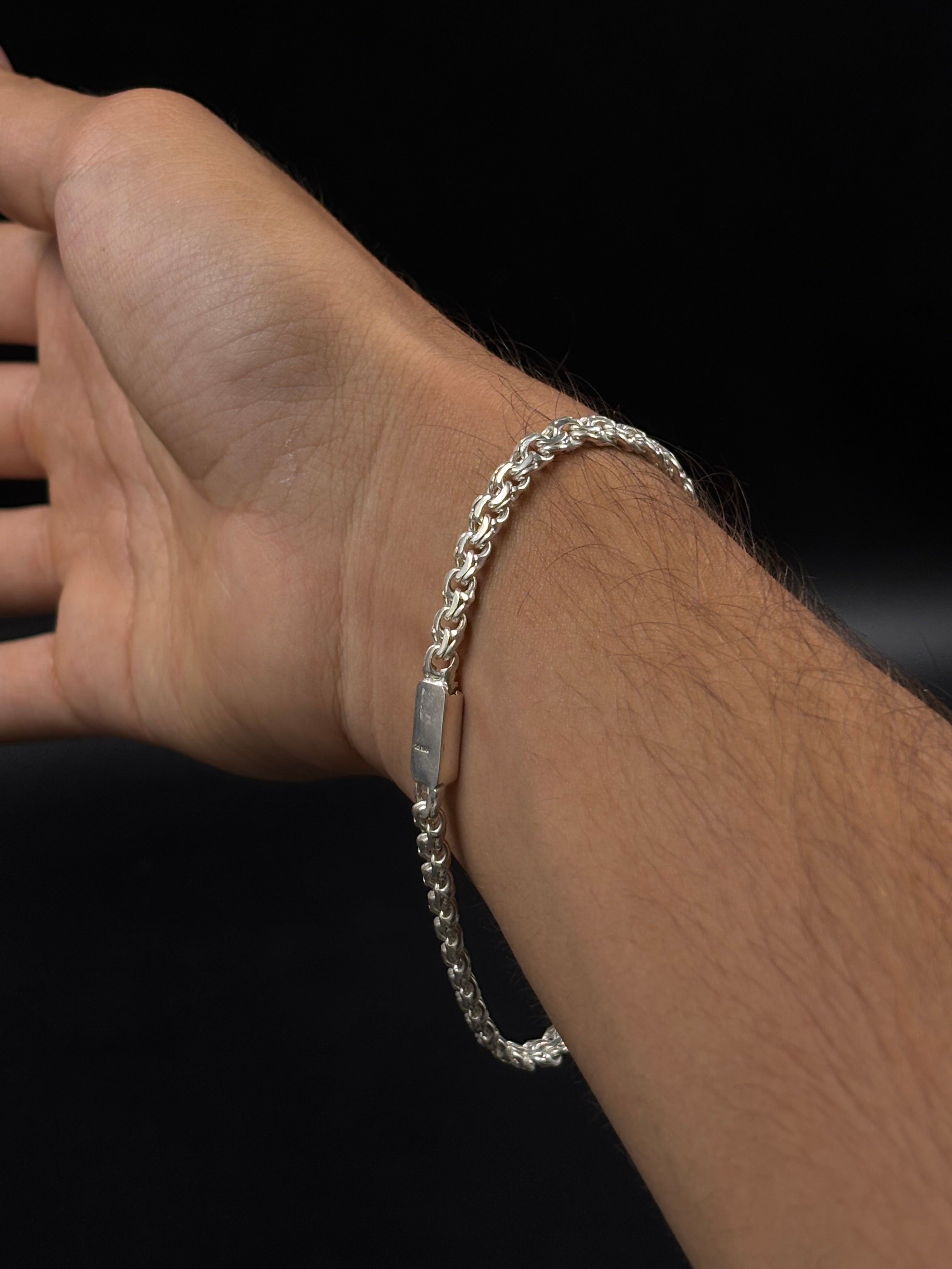 Pulso Tejido Chino 5 mm (Plata .925)