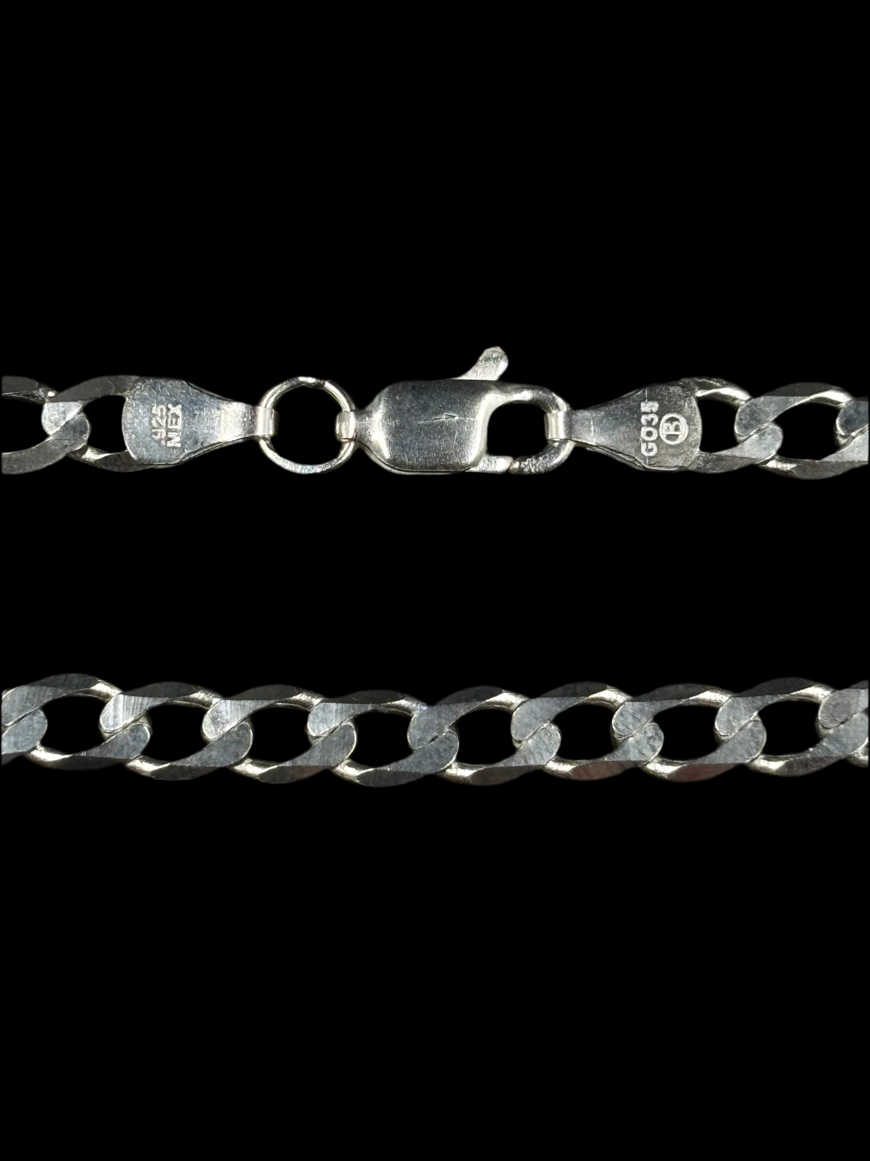 Cadena Barbada 4 mm (Plata .925)