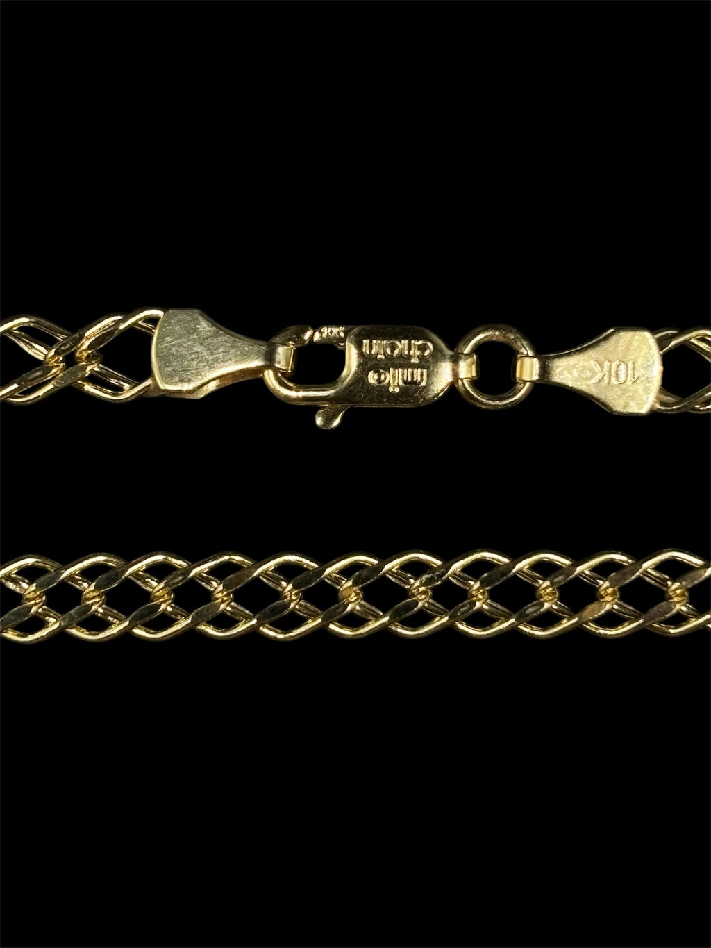 Pulso Doble Rombo (Oro Italiano)