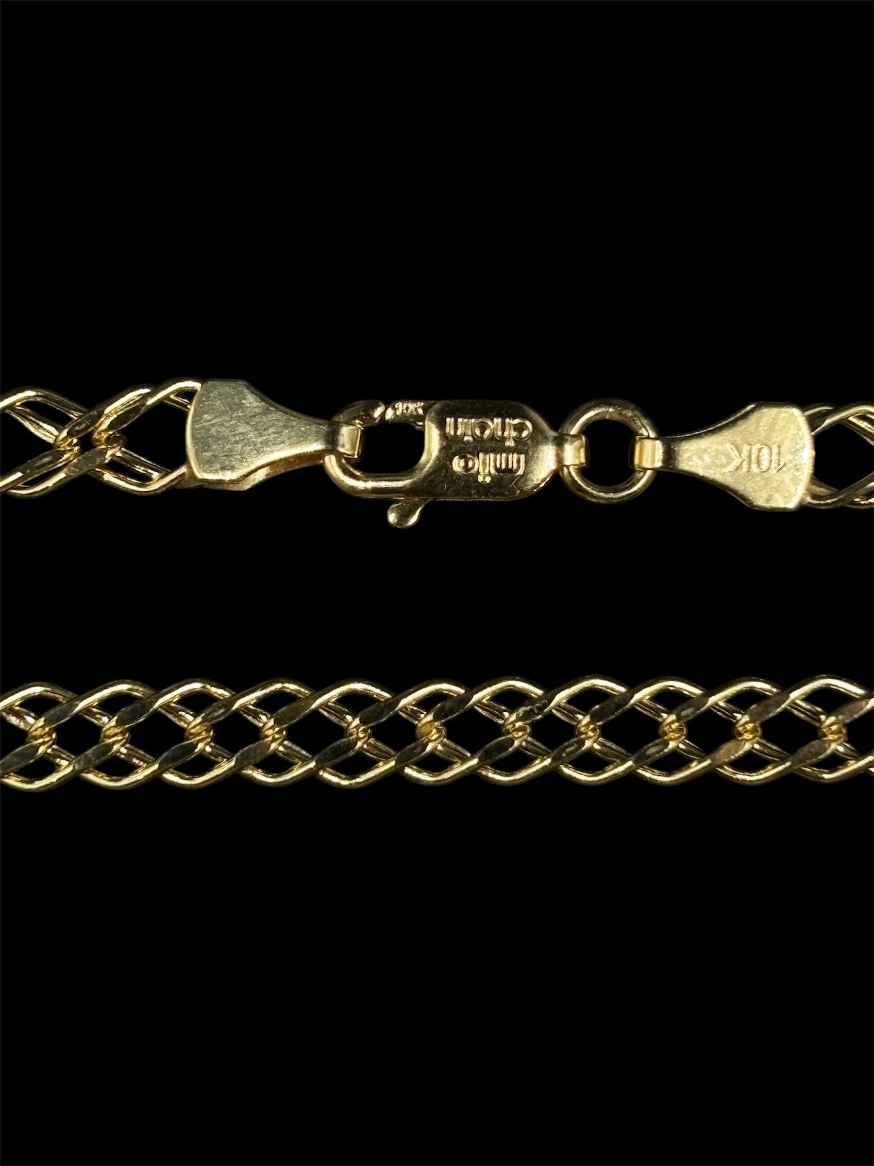 Pulso Doble Rombo (Oro Italiano)