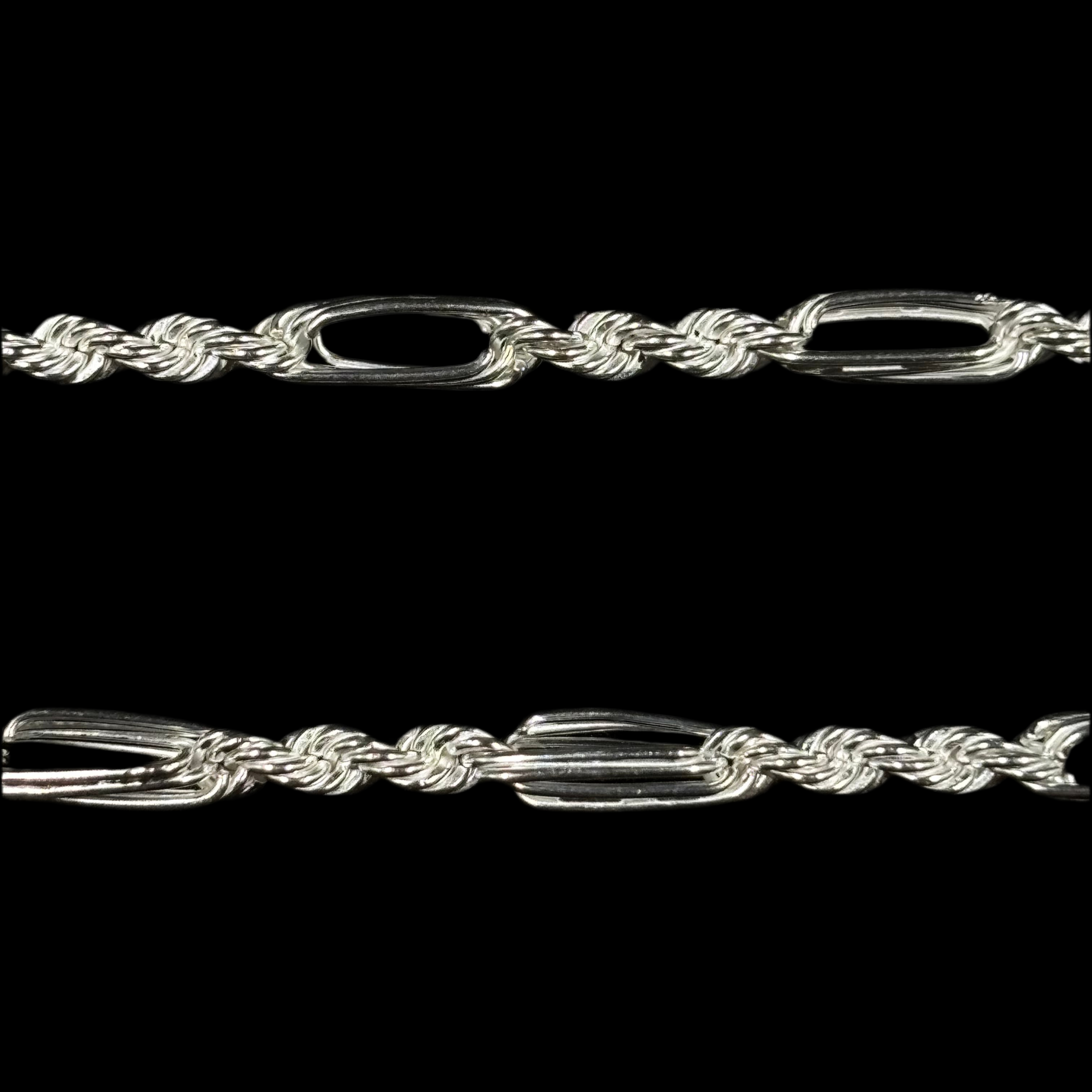 Cadena Fígaro 3x1 cm (Plata .925)