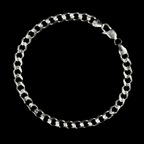 Pulso Barbado Adiamantado 6 mm (Plata .925)