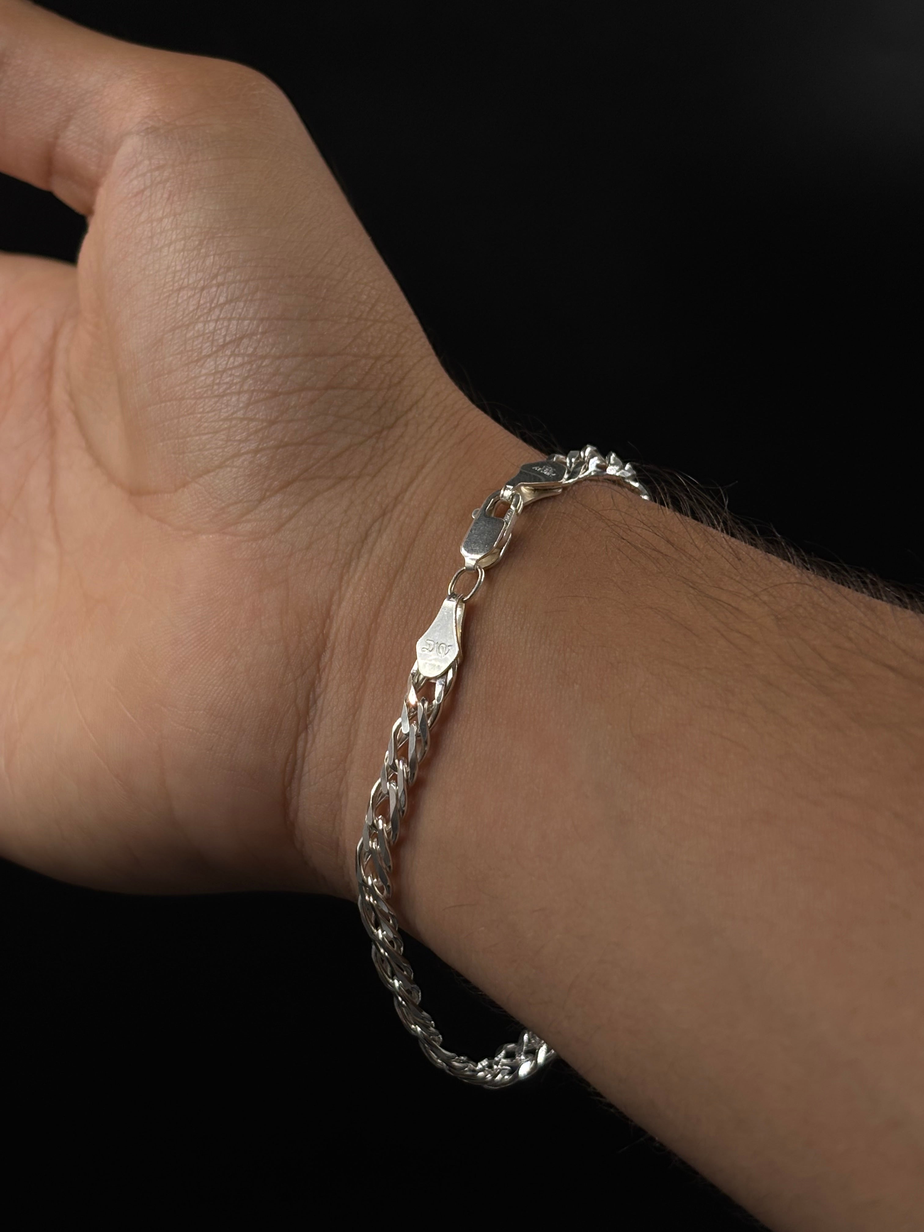 Pulso Doble Rombo (Plata .925)