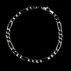 Pulso Fígaro 3x1 Adiamantado  6 mm (Plata .925)