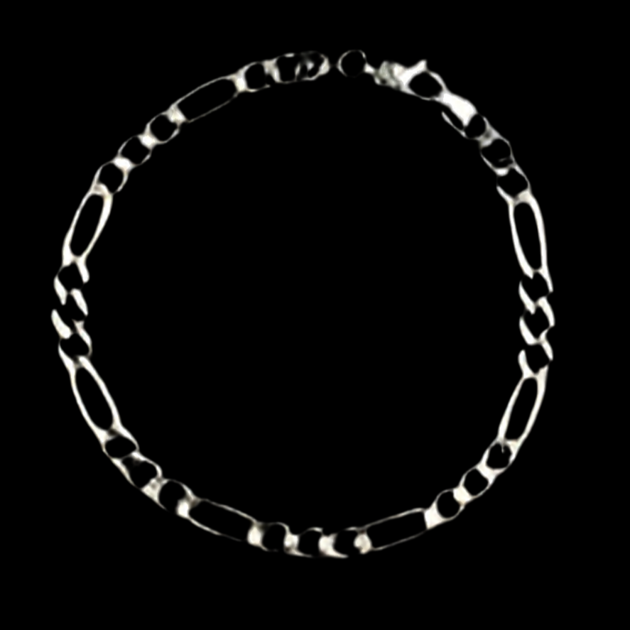 Pulso Fígaro 3x1 Adiamantado  6 mm (Plata .925)